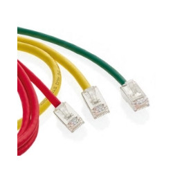 AC6PCF015-5CCHB - Cat 6A 1.5m Stranded 4 Pair RJ45  Blade Patch Cord Green LSHF/LSZH IEC 332.1 Sheathed