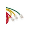 AC6PCF015-5CCHB - Cat 6A 1.5m Stranded 4 Pair RJ45  Blade Patch Cord Green LSHF/LSZH IEC 332.1 Sheathed