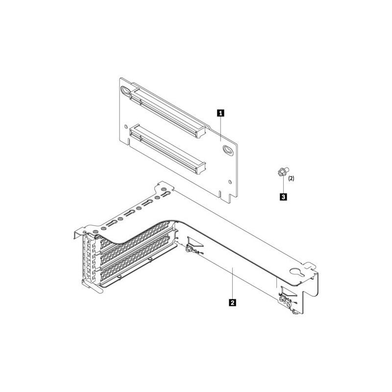 ThinkSystem SR550/SR590/SR650 x16/x8 PCIe FH Riser 1 Kit