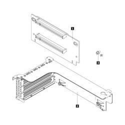 ThinkSystem SR550/SR590/SR650 x16/x8 PCIe FH Riser 1 Kit