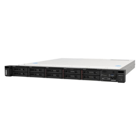 LENOVO SR250 V3 Xeon E-2434 (4C 3.4GHz 8MB Cache/55W), 1x16GB, O/B, 2.5" HS (8), SW RAID, HS 800W Titanium, XCC2 Platinum, Rails