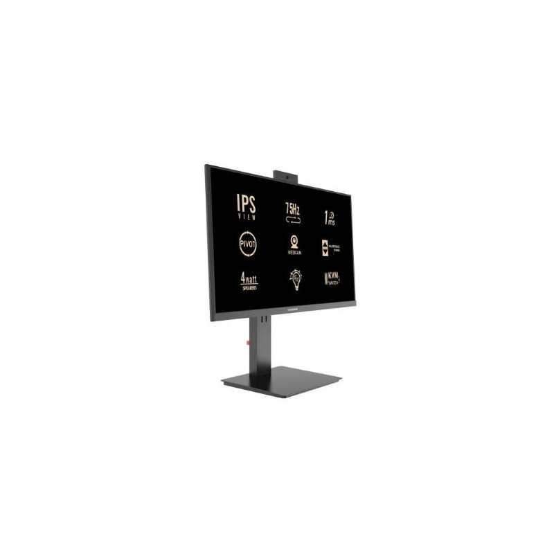 MONITOR YASHI 24'' Wide YZ2492 IPS Matrix Webcam 2Mp 1920x1080 75Hz 1ms MPRT 300cd/m² 2x3W MM HDMI DP VESA PIVOT