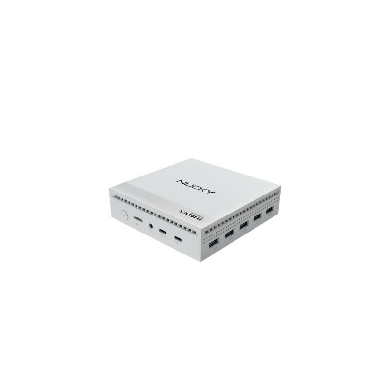 PC YASHI NUCKY NY290 QuadCore N100 8GB 256GB SSD HDMI FANLESS WHITE W11P