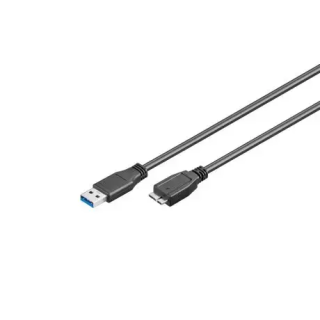 Cavo USB 3.0 A/Micro B M/M 1.8 mt nero EC1016