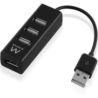 HUB USB 4 PORTE EWENT NERO 2.0  EW1123