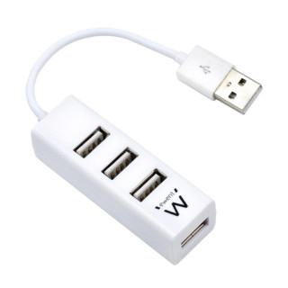 HUB USB 4 PORTE 2.0 EWENT BIANCO EW1122
