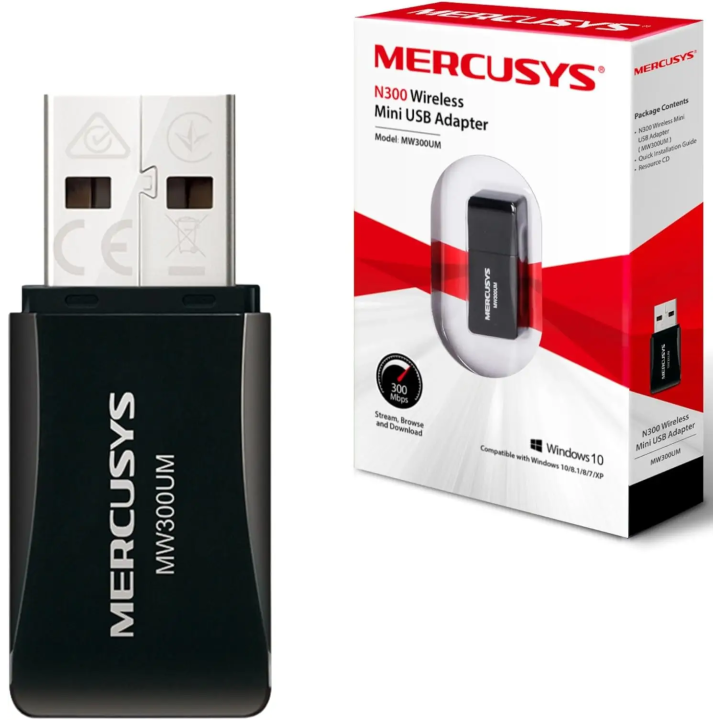 NANO SCHEDA WIRELESS N300 2.4GHZ MERCUSYS
