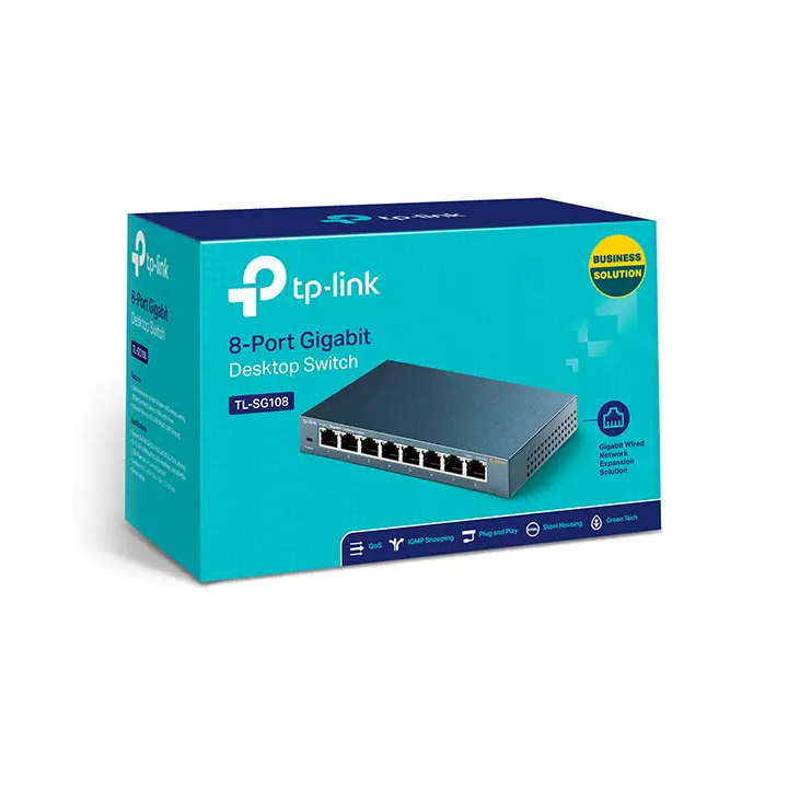 SWITCH 8 PORTE TP-LINK TL-SG108 METAL