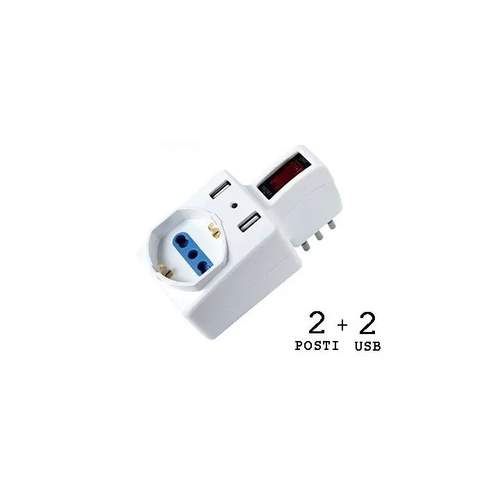 ADATT. 2POS BIPASS/SHUKO + USB 10A