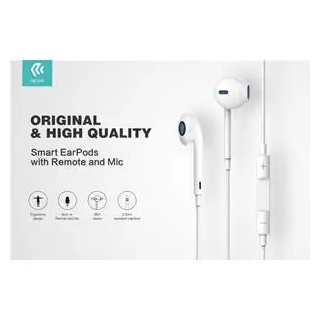 Auricolari Devia Smart con Mic e Controllo 1.2 mt Bianco