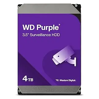 HDD WESTERN DIGITAL 3.5" 4TB 64MB CACHE 5400RPM PURPLE VIDEOSORVEGLIANZA