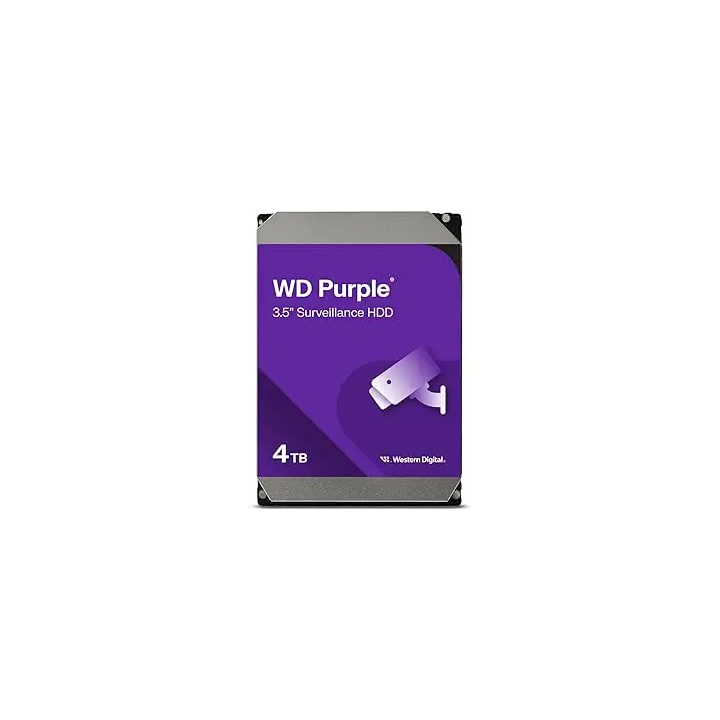 HDD WESTERN DIGITAL 3.5" 4TB 64MB CACHE 5400RPM PURPLE VIDEOSORVEGLIANZA