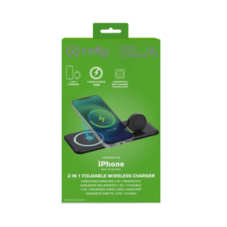 MAG CHARGE FOLDABLE 2 IN 1 NERO