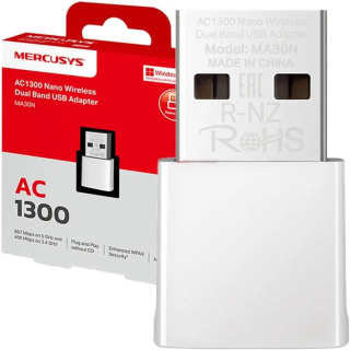 NANO MERCUSYS WIRELESS AC1300 USB DUAL BAND MA30N