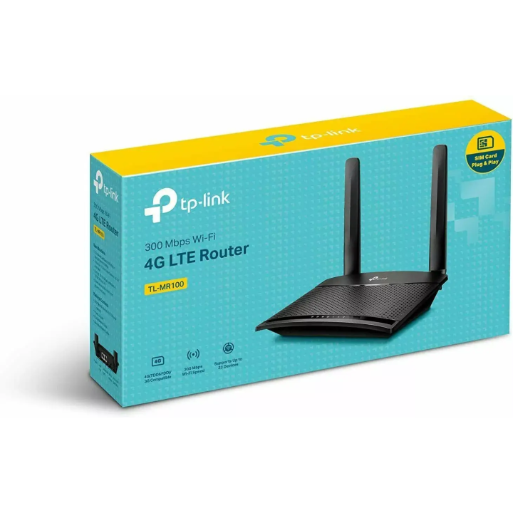 TP-LINK ROUTER 4G LTE 300 MBPS WIFI TL-MR100