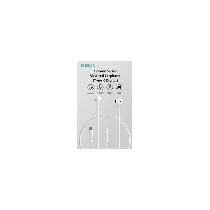 Auricolari A3 Digital filo con connettore Tipo-C compatibile Android e Apple