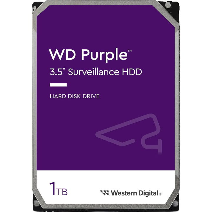 HDD WESTERN DIGITAL 3.5" 1TB 64MB CACHE 5400RPM PURPLE VIDEOSORVEGLIANZA