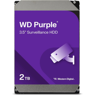 HDD WESTERN DIGITAL 3.5" 2TB 64MB CACHE 5400RPM PURPLE VIDEOSORVEGLIANZA